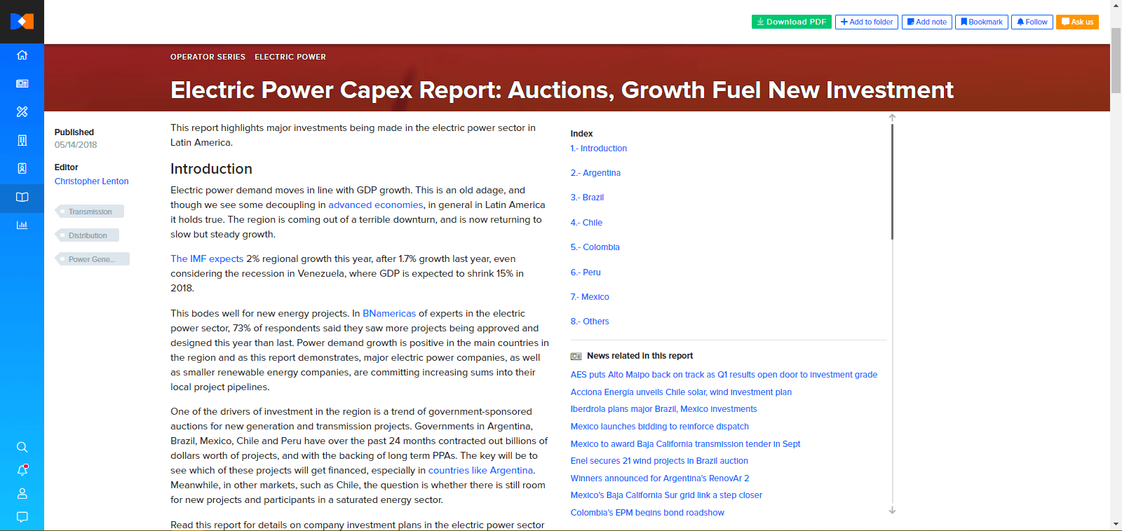Owners capex trends