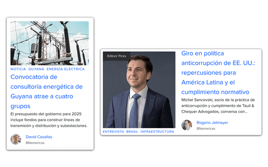 Plataforma BNamericas con noticias y análisis de mercado en Latinoamérica.