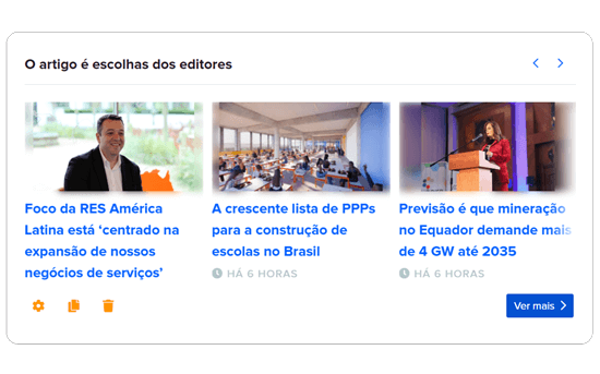 Monitoramento de riscos e atualizações de projetos na BNamericas.